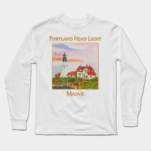 Portland Head Lighthouse, Cape Elizabeth, Maine Long Sleeve T-Shirt